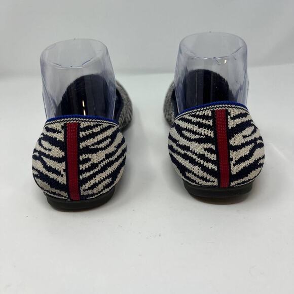 Rothy's The Almond Loafers Women's Size 7.5 Zebra Print - Picture 7 of 14